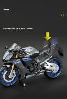 Modelo De Motocicleta Yamaha YZF-R1M a Escala 1/12 En Aleación De Zinc Simulación De Metal Para Colección Y Decoración Juguete Para Niños - details 6