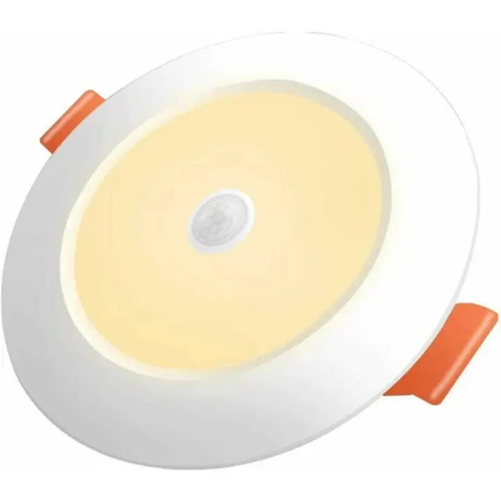 Foco empotrable LED de 12 W, blanco cálido 3000 K, sensor de movimiento, LED, luz descendente delgada, diámetro 105 mm - 1