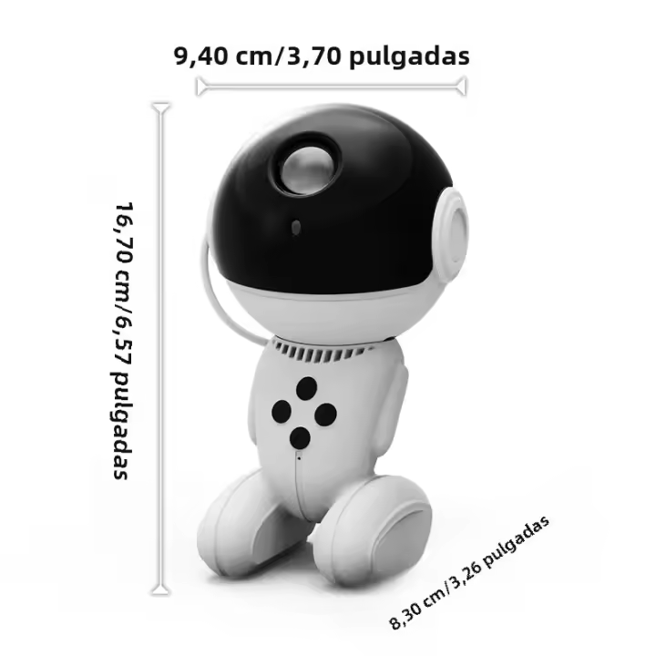 Lámpara De Noche Estelar Con Proyector Galaxia Robot Ojo De Agujero Negro Lámpara De Ambiente Ideal Para Noches Cálidas Y Confortables - 1