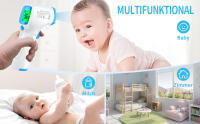 Termómetro Digital, Infrarrojos sin contacto ,memoria de 20 mediciones Alarma de fiebre 3 colores Lectura precisa Para niños y adultos Incluye baterías - details 3