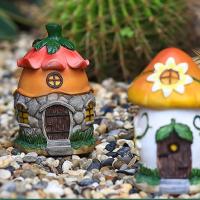 Figuras De Resina De Setas Y Nogal Estatua De Casa Para Jardín Accesorios De Micro Paisaje Decoración De Jardín Escultura Para El Hogar - details 5
