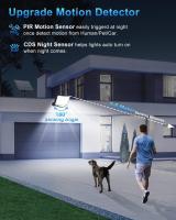 Lámpara Solar Exterior Con Sensor De Movimiento 348LED Luz De Seguridad Impermeable Para Jardín Y Garage Potente Spot Solar Incluido - details 4