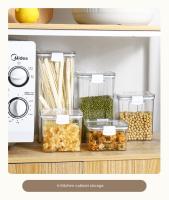 Jars Sellados Para Almacenamiento De Cocina Gran Capacidad Transparentes Antihumedad Juego De Jarra Para Cereal Café Granos - details 10