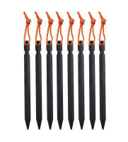 10pcs Palos De Tenda Ultraligeros De Aluminio De 18cm Para Camping Al Aire Libre Con Cordón De Viento Y Bolsa De Almacenamiento Para Palos De Tenda - details 3