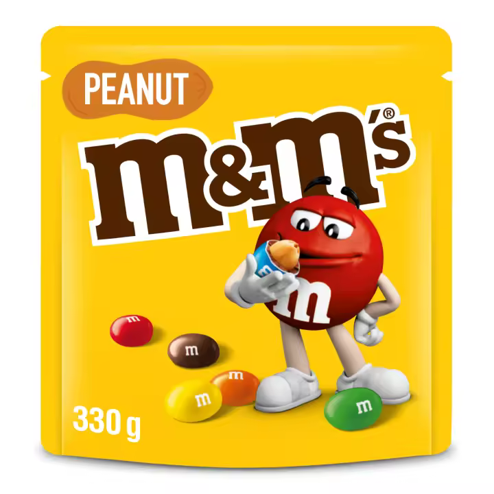 M&M's bolitas de Cacahuetes y Chocolate con Leche, packs de 330g - 1