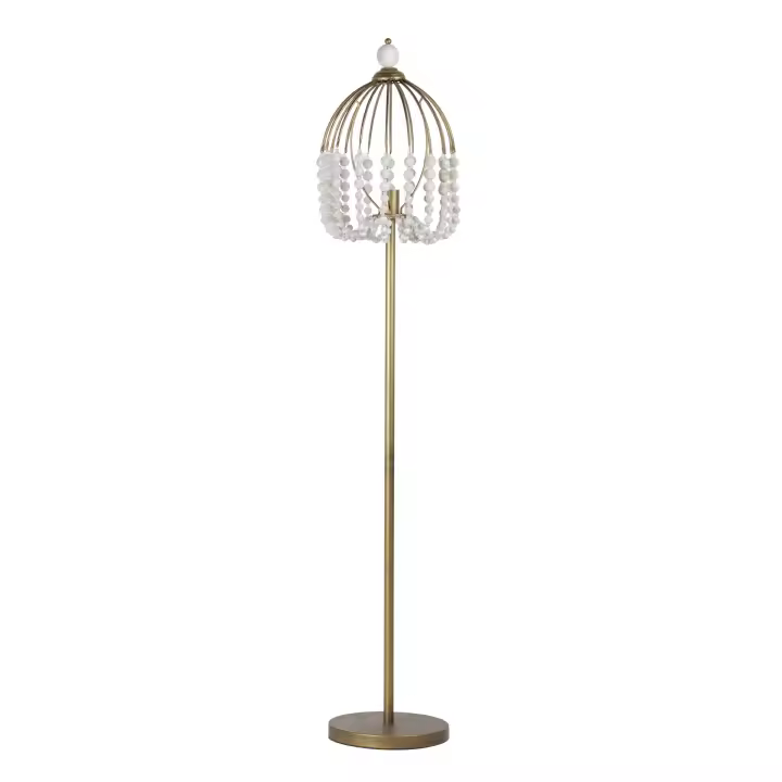 Lámpara de Pie Adda Home con Bolas de Metal y Madera - 1