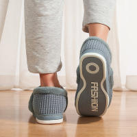 Zapatillas De Casa Para Mujer Invierno Antideslizantes Algodón Cálidas Plush Para Parejas Zapatos Internos Transpirables Talla Verdadera - details 29