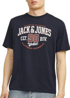 Jack & Jones hombre camiseta de Algodón Ajuste Regular Amplio  Mod JJELOGO logo estampado Moda Casual informal REF: 233594 - details 1