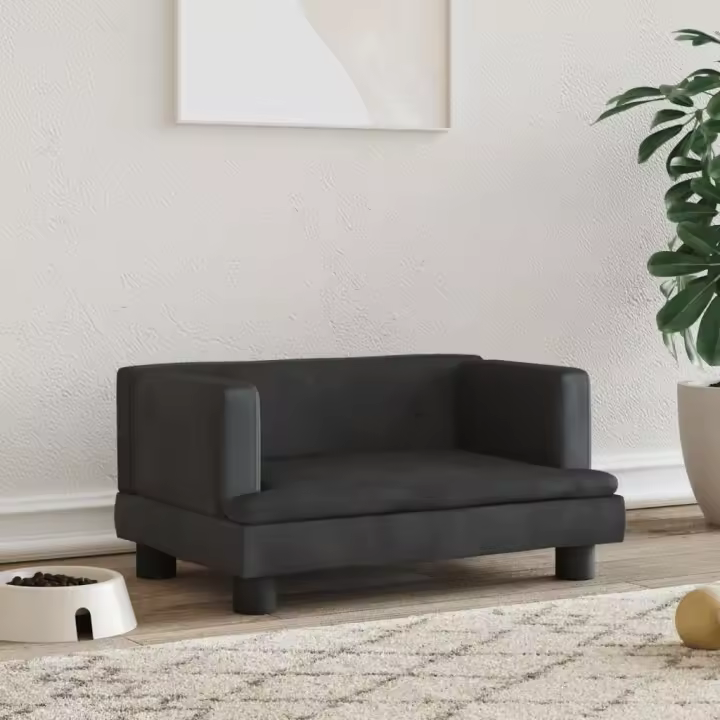 Cama para Perros de lona crema 70x45x30cm - 1