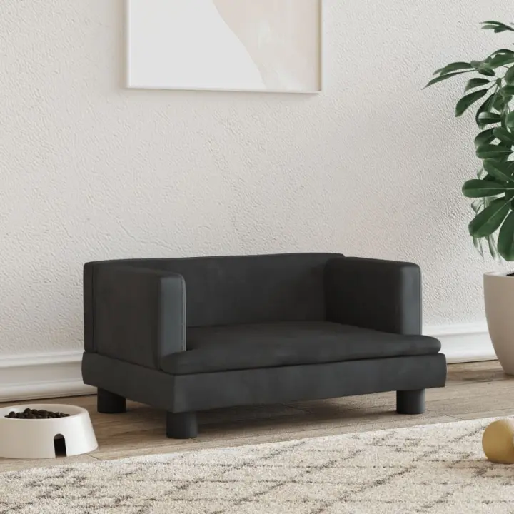 Cama para Perros de lona crema 70x45x30cm - 1