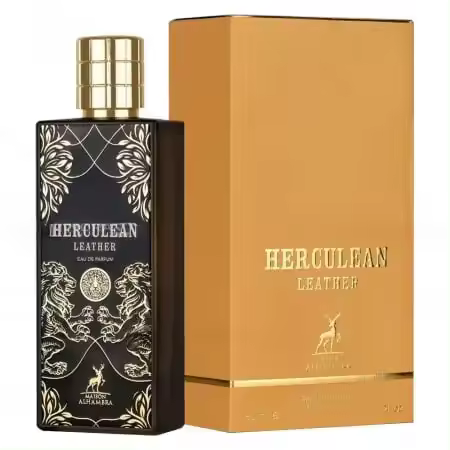 Perfume árabe de unisex Herculean Leather  Maison Alhambra 100ml, Fragancia masculina y femenina  intensa duradera, Colonia - 1