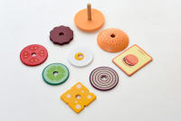 Juguetes Educativos De Madera Para Niños Juego De Cocina Pretendida Sándwich De Hamburguesa Simulación Juego De Alineación Montessori - details 17