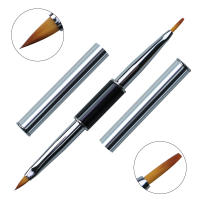 Doble Final De Arte De Uñas Línea De Liner DIY Pincel De Pintura Líquido Y Polvo Acrílico UV GEL Extensión Constructor De Francés Dibujo De Pluma - details 12