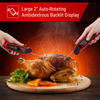 Termómetro Digital De Carne ThermoPro TP19 Lectura Rápida Pantalla LED Impermeable Con Retroiluminación Antibacteriano Para BBQ - details 2