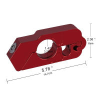 Cerradura De Manillar Para Motocicleta Anti-Robo Aleación De Aluminio Bloque De Freno De Barra Sólida Para ATV Bikes De Calle Y Tierra - details 4