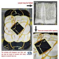 Alfombra Oriental Medallón Roja Moderna Retro Para Sala De Estar Dormitorio Comedor Material Poliéster Mecánica Lavable - details 6