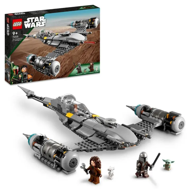 LEGO 75325 Star Wars Caza Estelar N-1 de The Mandalorian Kit de Construcción (412 Piezas) - 1