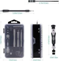 Juego de Destornilladores Precisión Magnético, Set Herramientas Precision Reparación Para iPhones, Switch, PS4, PS5, Xbox, PC, Mac, Laptop, Gafas, Relojes, Cámara, Teléfono Móvil, 120 en 1 Negro - details 0