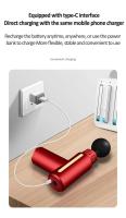 Mini Masajeador De Fascia Portátil Para El Hogar Equipo De Fitness Muscular Eléctrico Transcervical De ABS Para El Braza - details 4