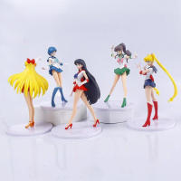 Juego De 5 Figuras De Acción Sailor Moon Anime Mizuno Ami Tsukino Usagi Hino Rei Aino Minako Muñecos Kawaii Regalo Para Fans De La Serie - details 2