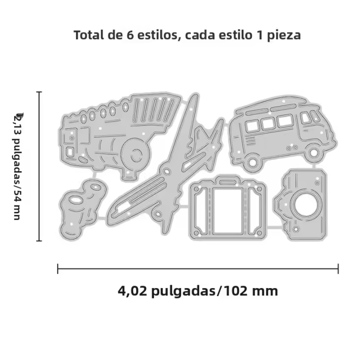 1Pieza Herramientas De Vehículos Cortador De Metal Para DIY Scrapbooking Fiestas De Pascua Cumpleaños Boda Creación De Tarjetas Y Álbumes - 1