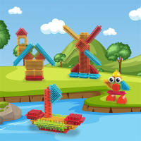 Juguetes De Bloques De Construcción DIY Para Niños Educativos Interactivos De Modelado Con Bloques Interconectables Para Niños Pequeños Asamblea Familiar - details 2