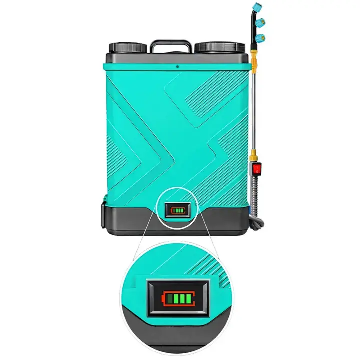 PULVERIZADOR eléctrico agrícola con pantalla de nivel de electricidad, dispensador de pesticidas inteligente de Ultra alta presión, herramientas de jardín - 1