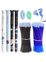 Nuevo Set De 26 Piezas De Bolígrafos Gel Astronauta Kawaii Borrables 0.5mm Tinta Negra/Azul Recarga Borrador Lavable Estación De Trabajo Y Estudio - details 0