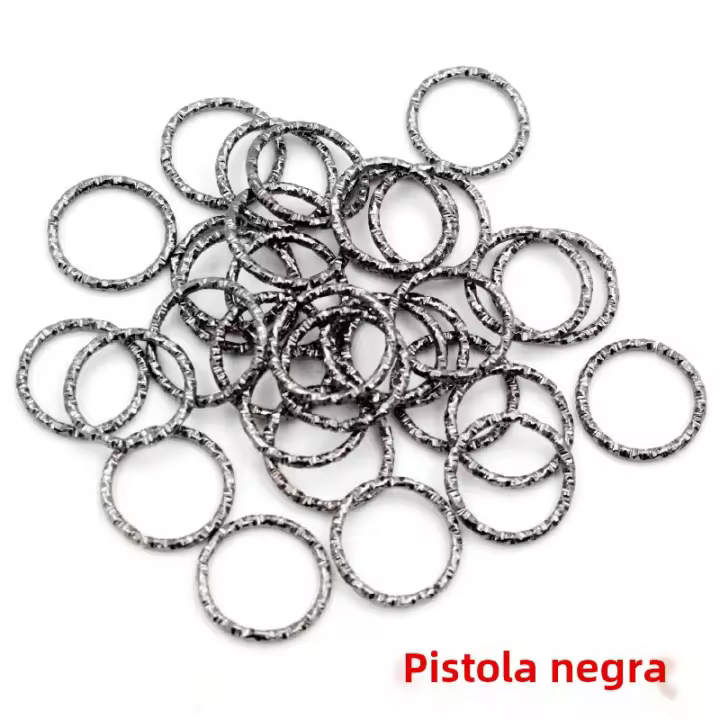 Anillos De Salto Redondos Enrollados Y Conectores 50-100pcs/lot 8-20mm 5 Colores Para La Fabricación De Joyería DIY - 1