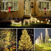 Luces Solares LED Para Exteriores Impermeables Guirnalda De Luces De Hadas Para Fiesta De Navidad Jardín Decoración De Lampara Solar - details 7