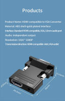 Adaptador MUCAI HDMI-Femenino a VGA-Macho Con Cable De Audio 3.5mm Salida De Video 1080P FHD Para PC Laptop TV Box Monitor - details 10