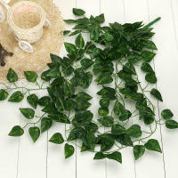 Guirnalda De Hojas De Planta Artificial Vine Colgante Para Decoración De Jardín Y Pared De Hogar Material De Rattan - details 8
