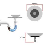 Ociodual Tapón Colador para Desagüe de Fregadero Diametro 83 mm Acero Inox Filtro de desechos Cesta de Drenaje para Fregaderos - details 3
