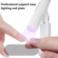 Soporte Portátil Para Lámpara De Secado De Uñas UV Rosado Y Blanco Soporte Giratorio Para Fototerapia Herramienta De Manicura - details 2