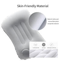 Cojín Inflable Portátil De Ultra Suave Para Soporte De Cuello Y Lumbar Cómodo Para Camping Piscina Y Viaje Color Variado - details 2