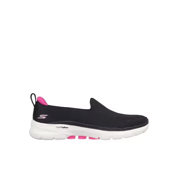SKECHERS 124571_BKHP Zapatillas deportivas de mujer negras en textil 79552 - 1