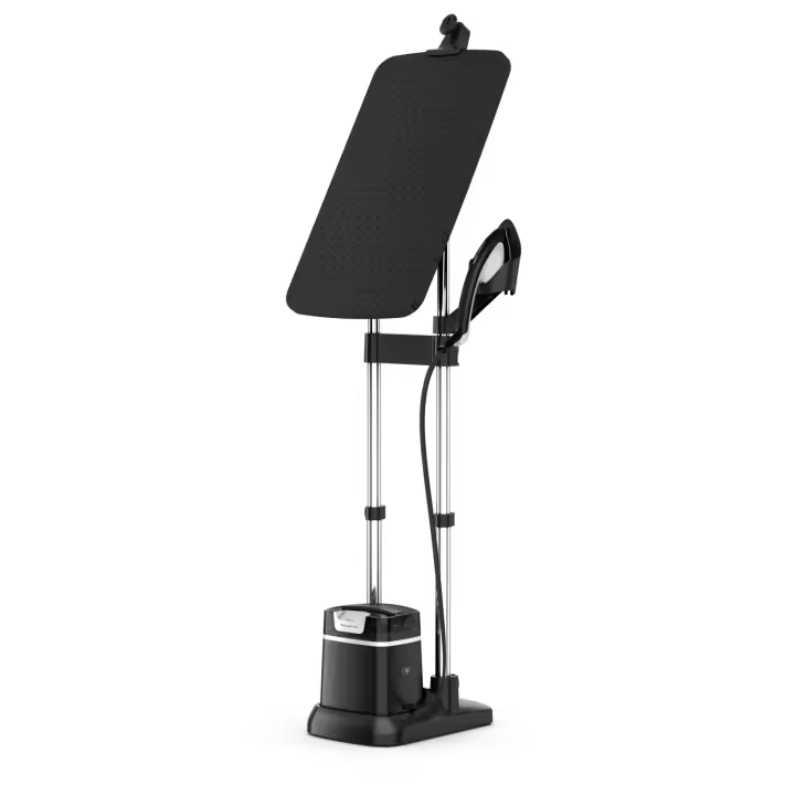 Rowenta IXEO + All-in-One Full Size Plancha de vapor, Tabla Smart Board Integrada de 3 Posiciones, Plancha de Vapor y Vaporizador, Tecnología de Doble Caldera, Presión de Bombeo de 5 Bares, Ultraligera QR1510D1 - 1