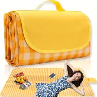 Manta De Picnic Extra Grande 79"x79" Impermeable Y Resistente Al Sandía Para Camping Hiking Y Actividades Al Aire Libre - details 4