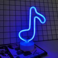 Luz De Neón Con Notas Musicales USB O Alimentada Por Baterías Estilo Moderno Para Decoración De Escritorio Fiestas Boda Dormitorio Creativa - details 1
