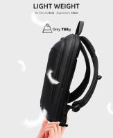Mochila Heroic Knight Para Hombre 17 Pulgadas Negra Impermeable Con USB Y Compartimento Para Laptop Compatible Con 17.3 Pulgadas Bolsa De Viaje Expansible De Negocios Con Almacenamiento Organizado Y Protección - details 3