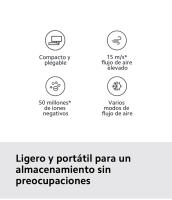 Xiaomi Compact Hair Dryer H101 | 15 m/s* flujo de aire elevado | 50 millones* de iones negativos | Varios modos de flujo de aire - details 1