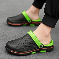 Sandalias De Playa Para Hombre Verano Zapatillas Casuales Con Agujeros Zapatos De Jardín Clogs Adecuados Para Exterior Y Hogar Material EVA - details 9