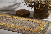 Alfombra de Yute Stampato Azteca 90X150 - Parentesi Quadra, Estilo Artesanal y Sostenible para Decoración de Hogar - details 1