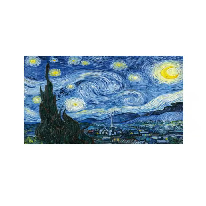 Toalla de Playa y Piscina Grande 90 x 170 cm de Secado Rápido - Diseño Artístico Unisex - Variados Estilos: Van Gogh, Los Girasoles, Los Lirios, La Noche Estrellada, El Beso - Uso Diario o Regalo - 1