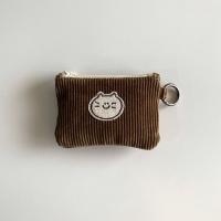 Bolso De Monedas De Corduroy Multifuncional Mini Maquillaje Viaje Estilo Waffle Cierre De Cremallera Bolsa Unisex Adulto - details 5