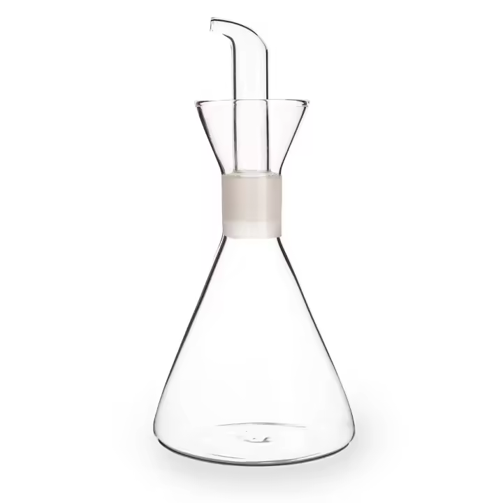 QUID SABORES Aceitera Vidrio 0,5L Transparente Liso  Reciclable - 1