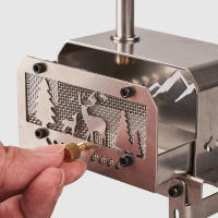 Estufa De Carbón Portátil Y Plegable Para Exteriores Acero Inoxidable Calentador De Fuego Desmontable Para Madera Decoración De Hogar Y Accesorios De Camping - details 9