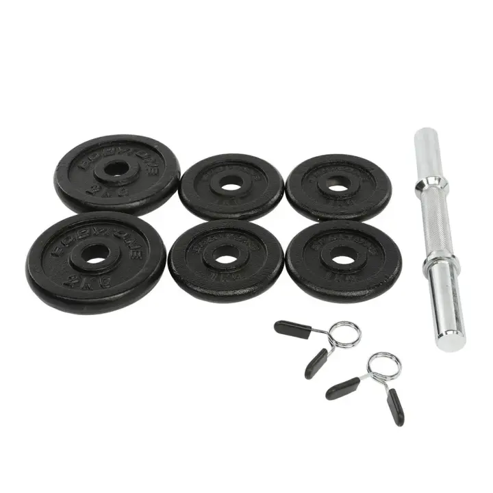 Material musculación Mancuernas Bodytone Mancuerna Ajustable 10kg Plateado - 1