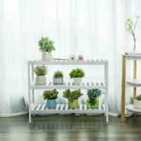 Estantería para baño, de bambú de 3 niveles, organizador múltifuncional, color blanco, 70x26x55 cm - details 5