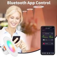 Tuya Smart LED Downlight 6/12pcs Luz De Spot LED Recargable Bluetooth Control APP RGB+CW+WW Compatible Con Smart Life Tamaño AC85-265V - details 4